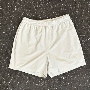 chubbies Light stone Athletic Elastic-Waist Lined Stretch Shorts Sz Medium